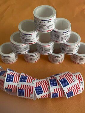 1000 usps forever stamps of 2018 Mail U.S.A. Flag Postage